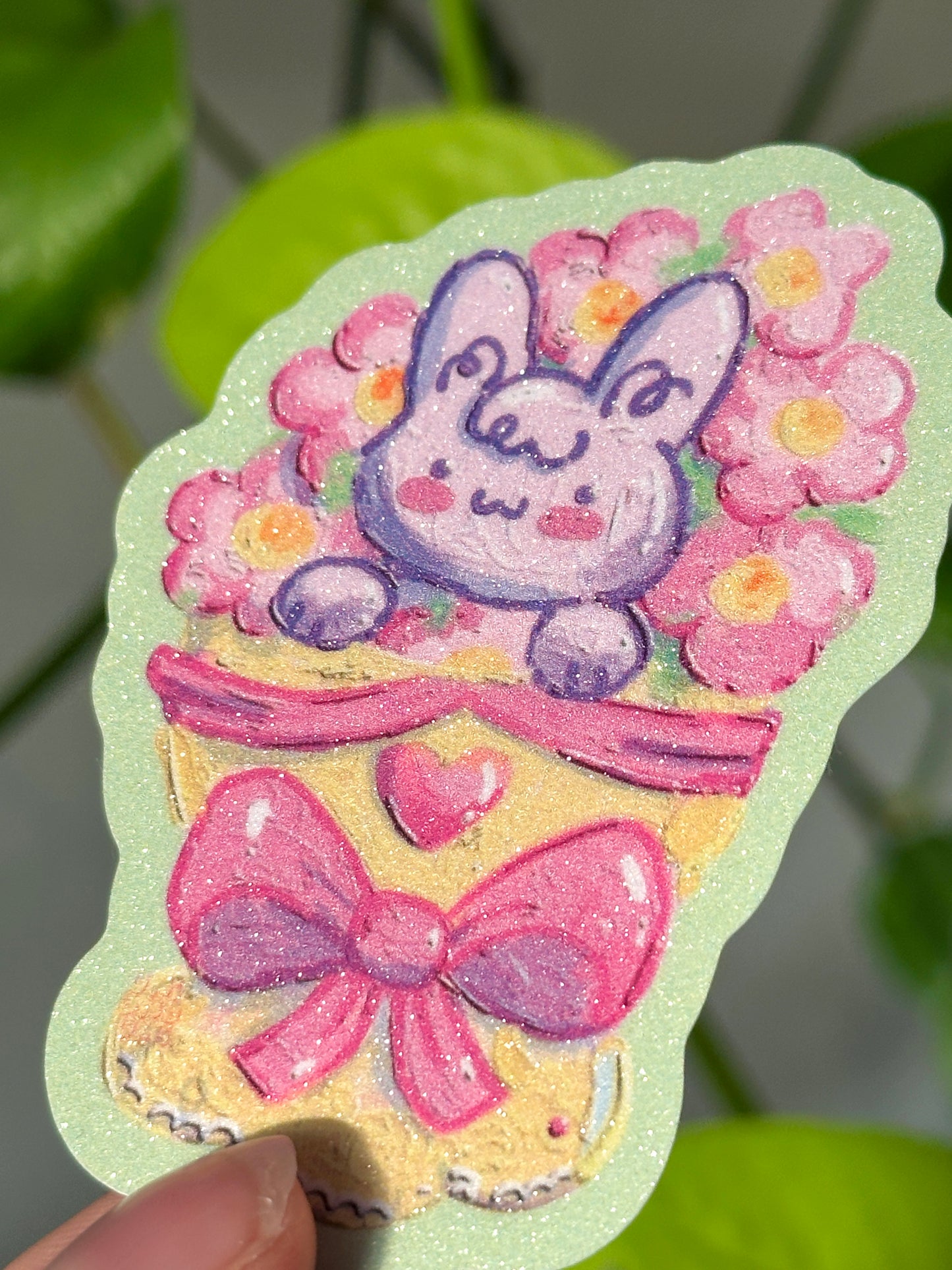 Bunny Bouquet Sticker