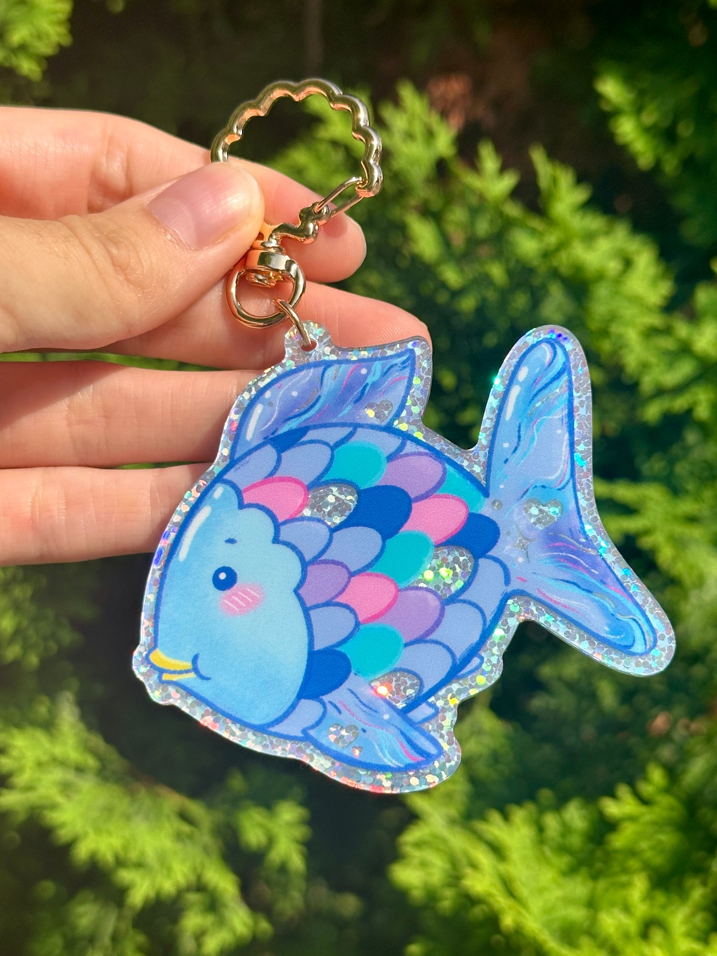 Nostalgic Rainbow Fish Keychain
