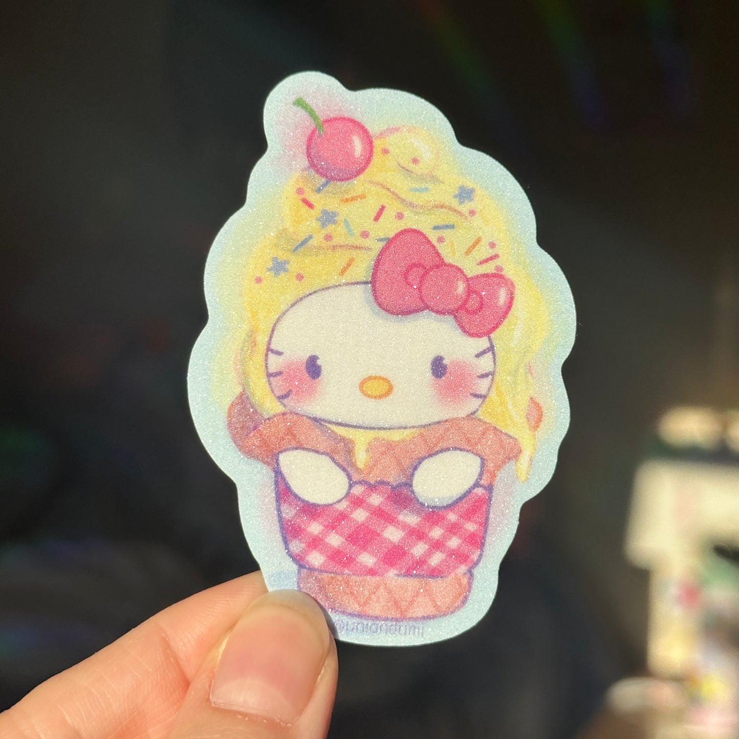 Kitty Ice Cream Sticker