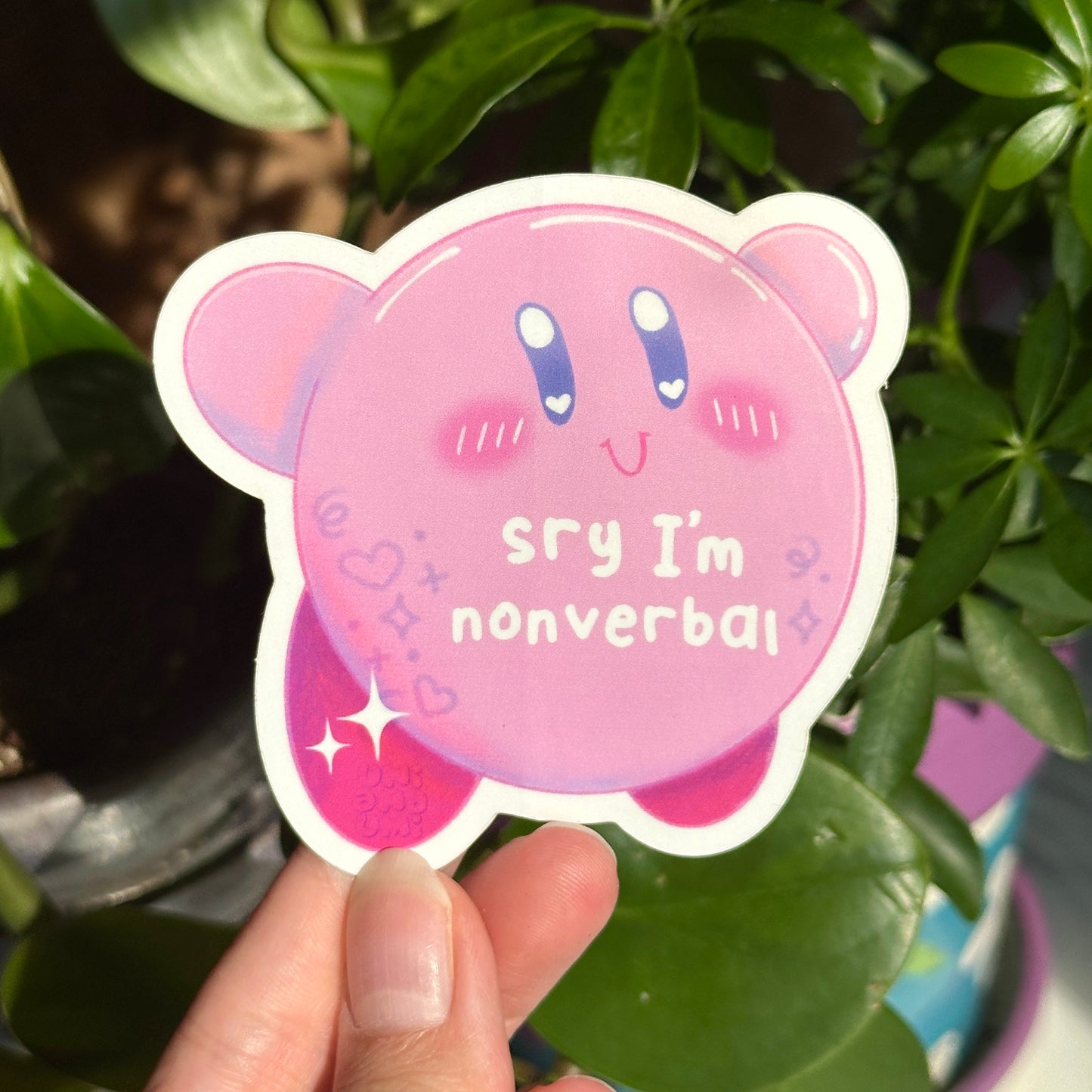 Nonverbal Kirbal Sticker