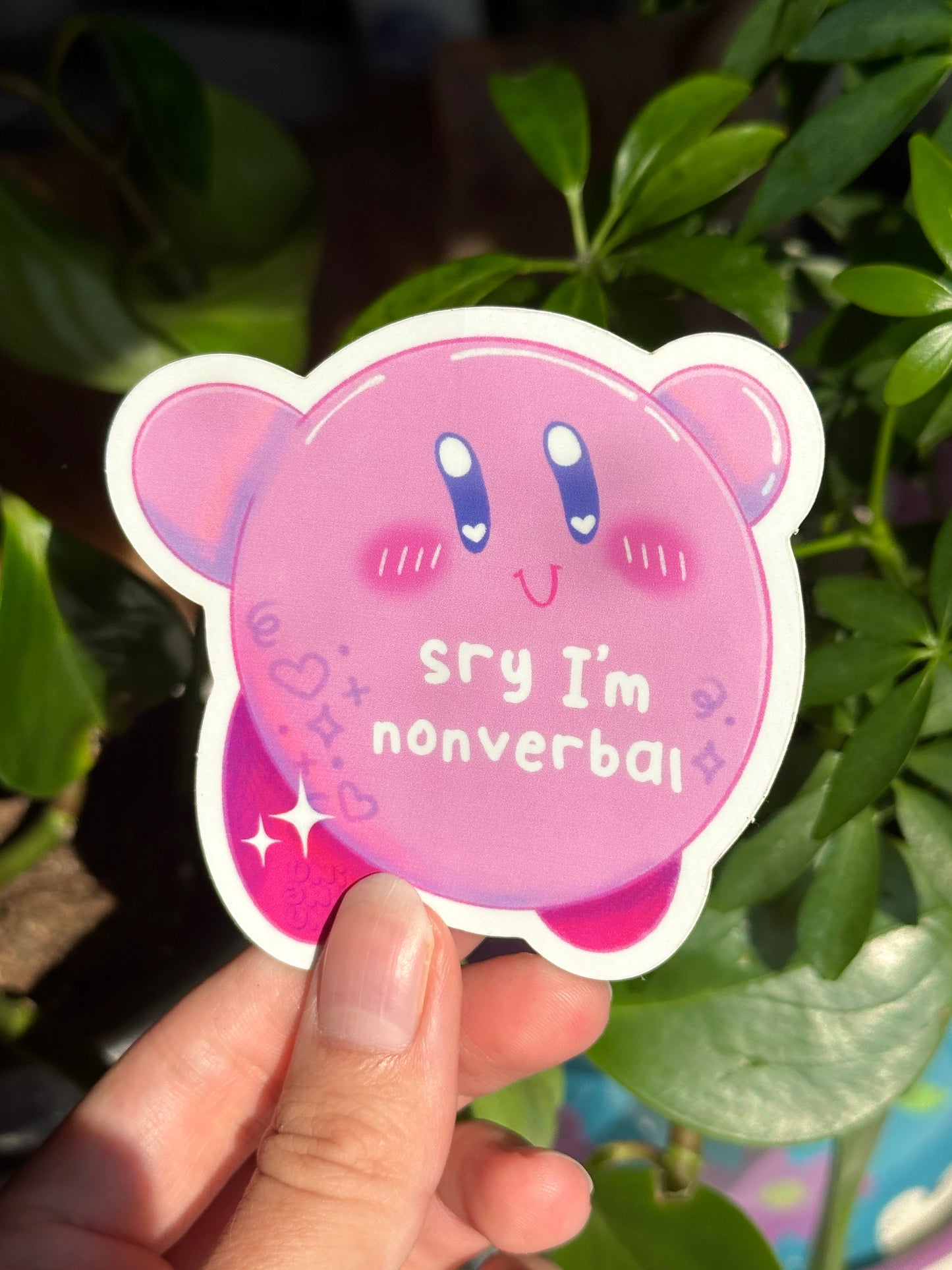 Nonverbal Kirbal Sticker