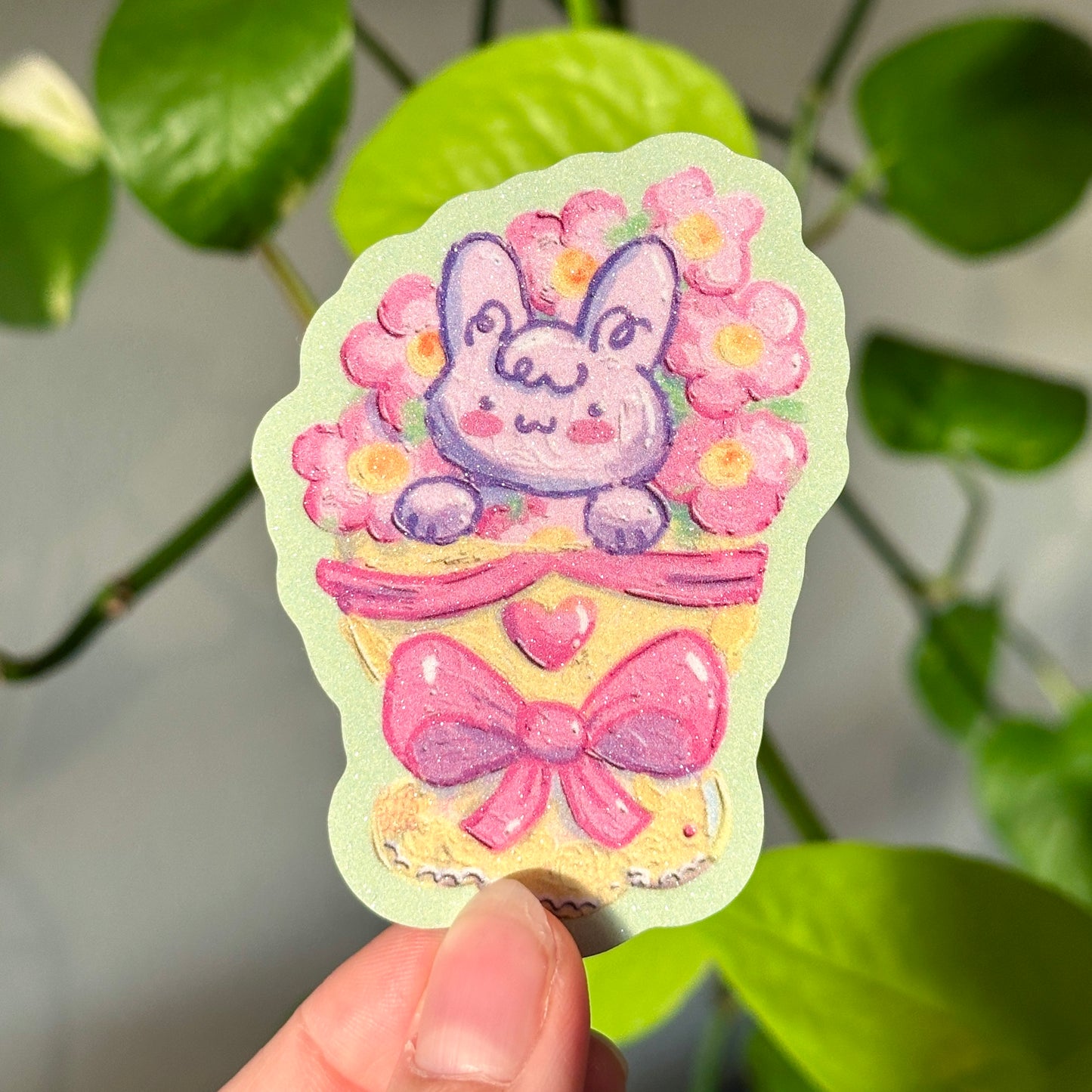 Bunny Bouquet Sticker