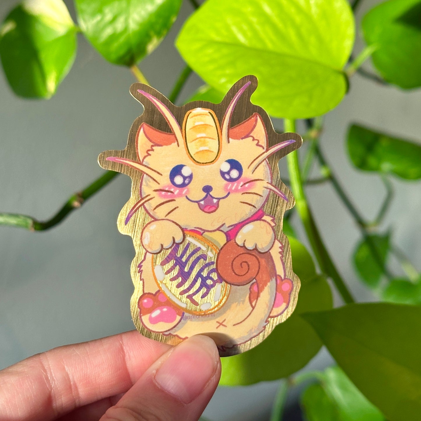 Lucky Cat Meowth Sticker