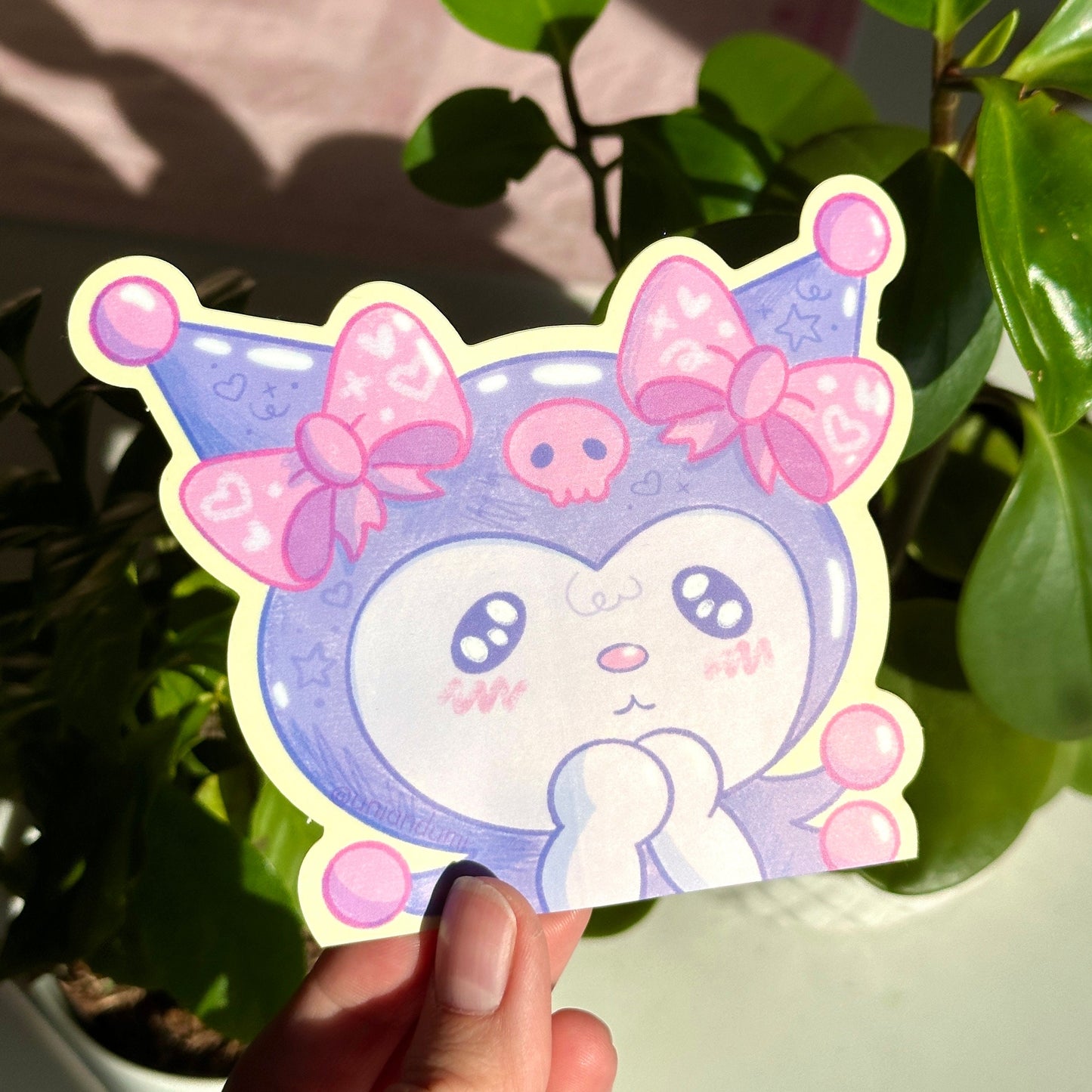 Evil Bunny Car Peeker Decal