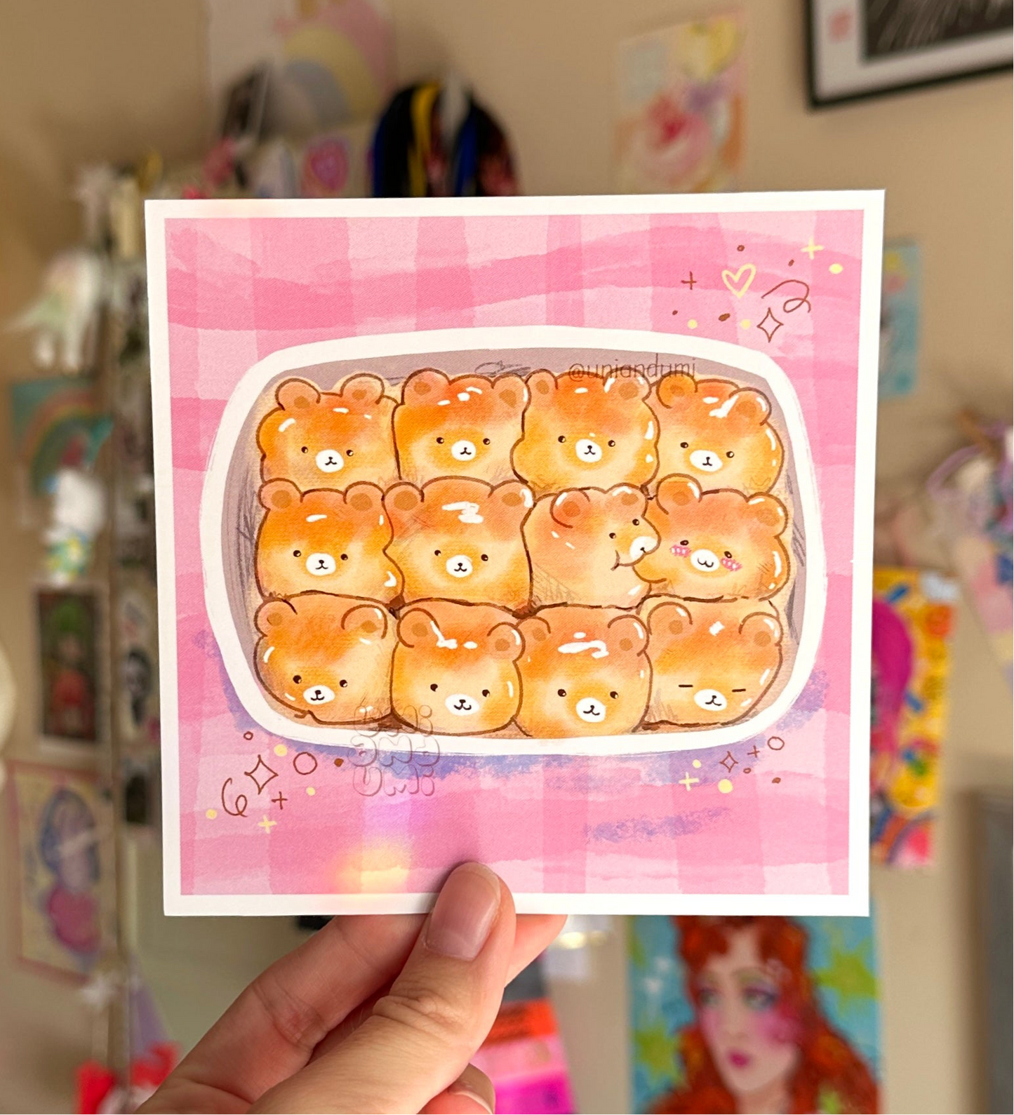 Bear Bread Mini Print