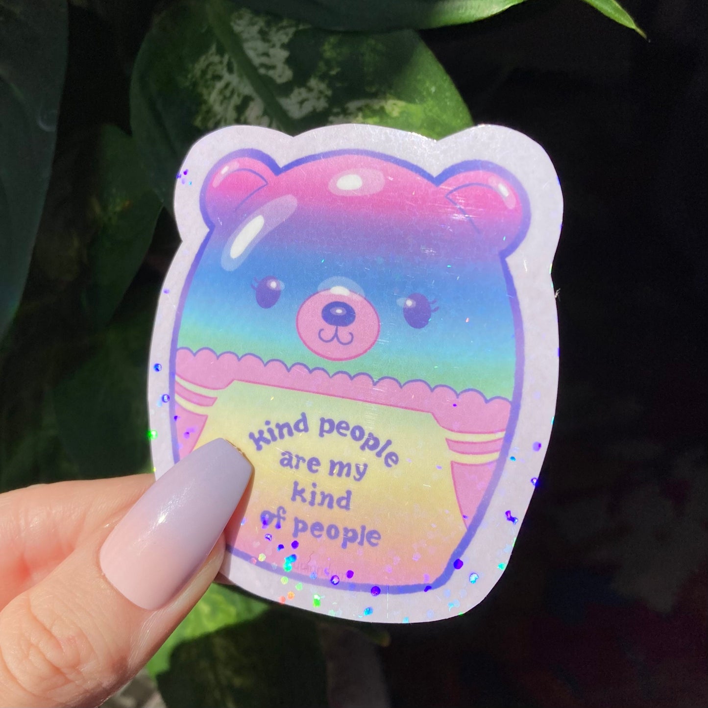 Kind Bear Plush Sticker