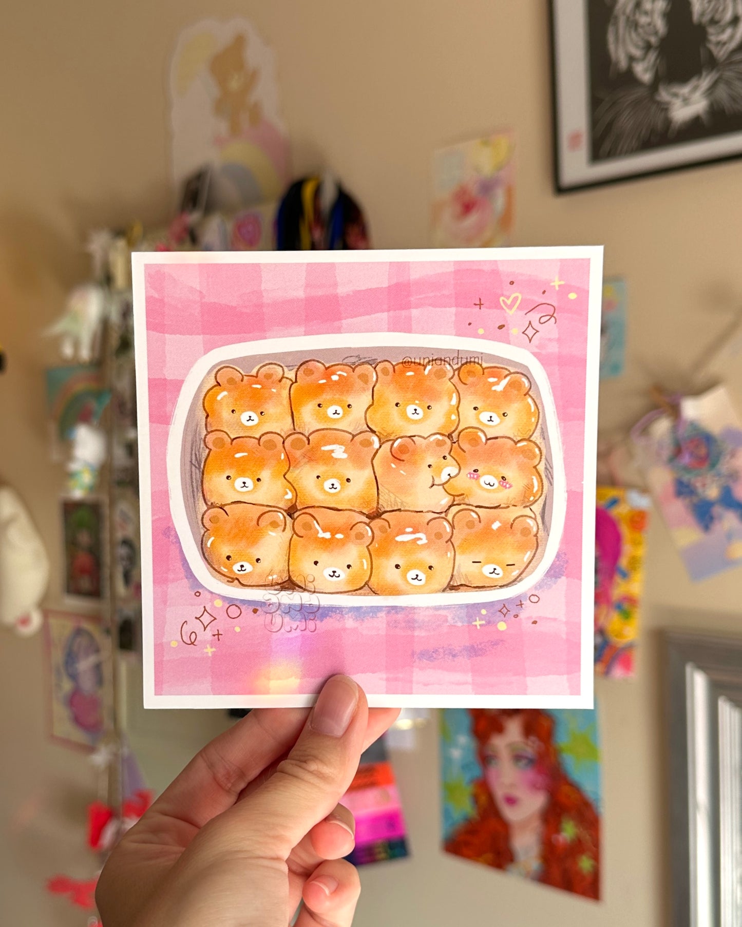 Bear Bread Mini Print