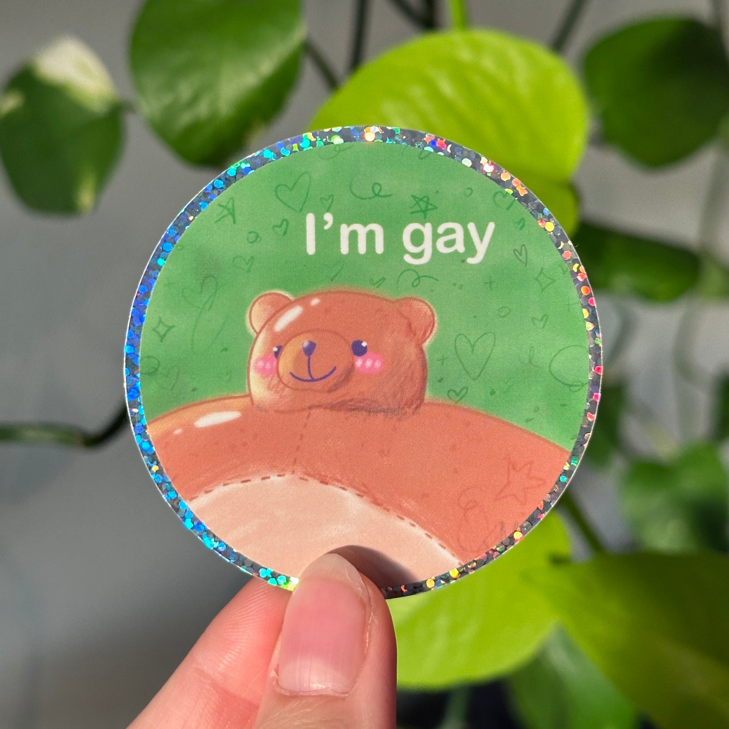 Funny LGBTQ+ Bear Sticker