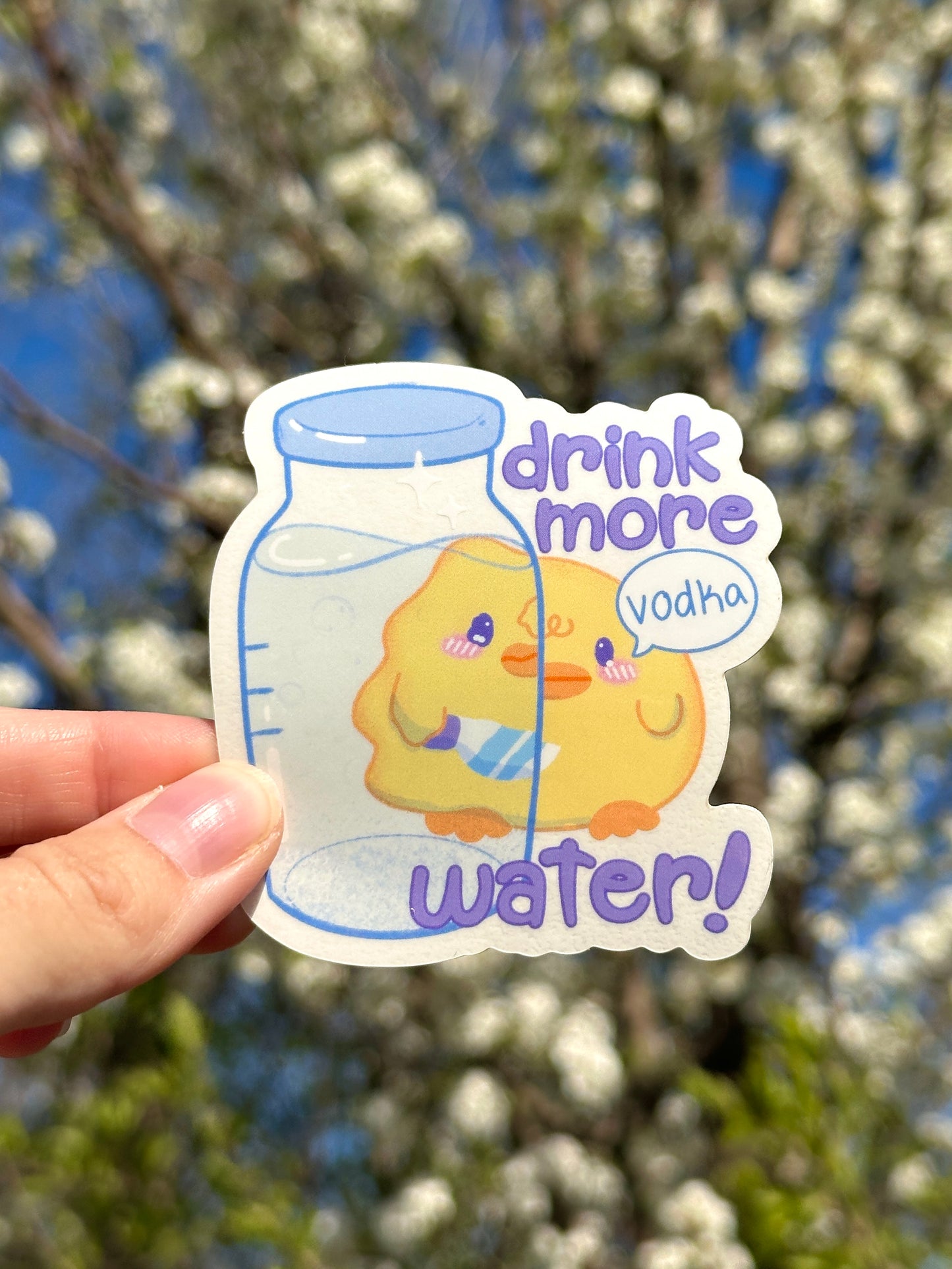 Funny Water Bottle Sticker