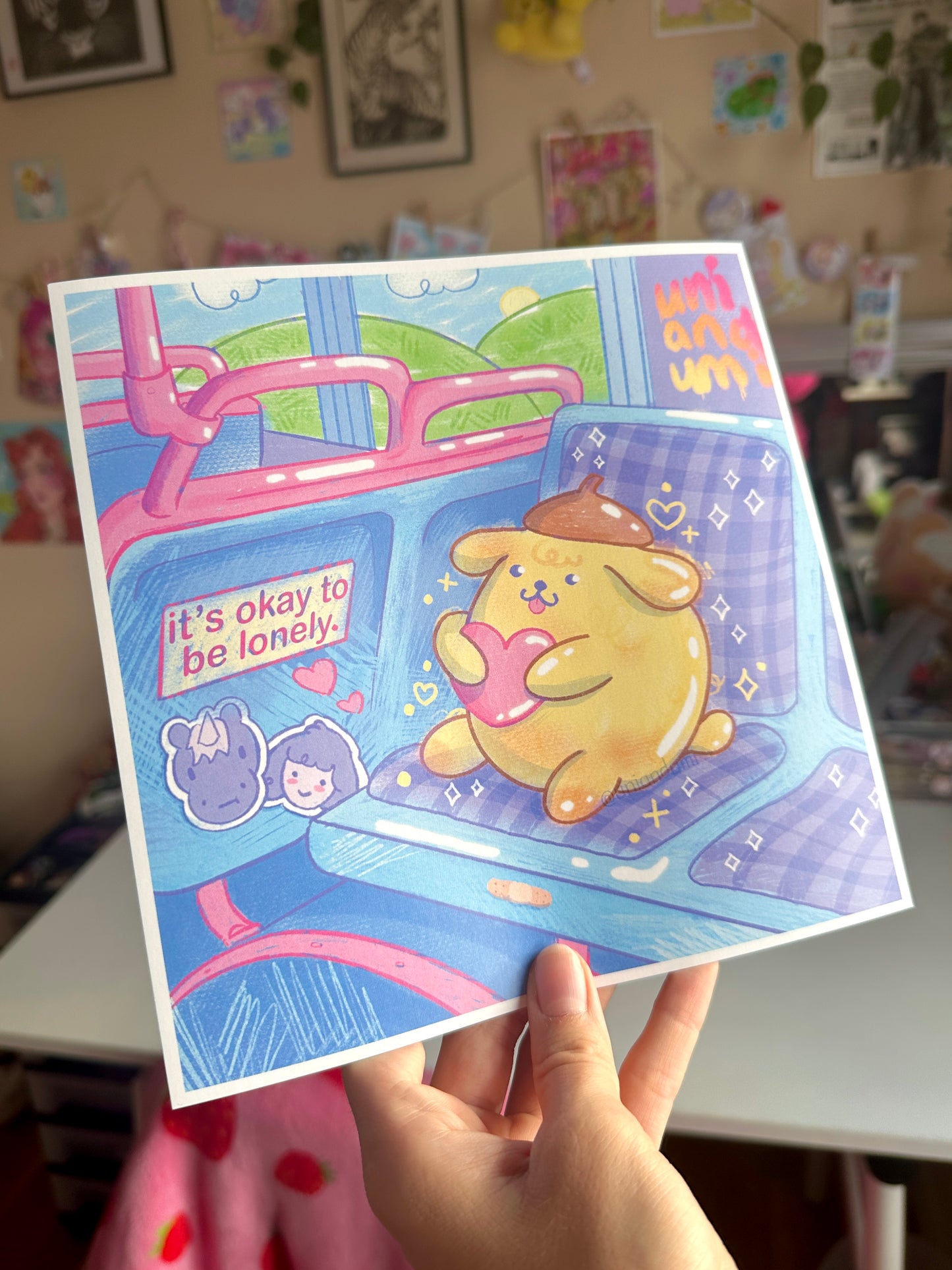 Lonely PomPom Art Print