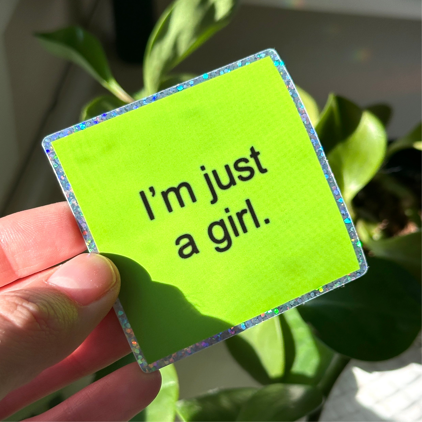 Brat “Just a Girl” Sticker