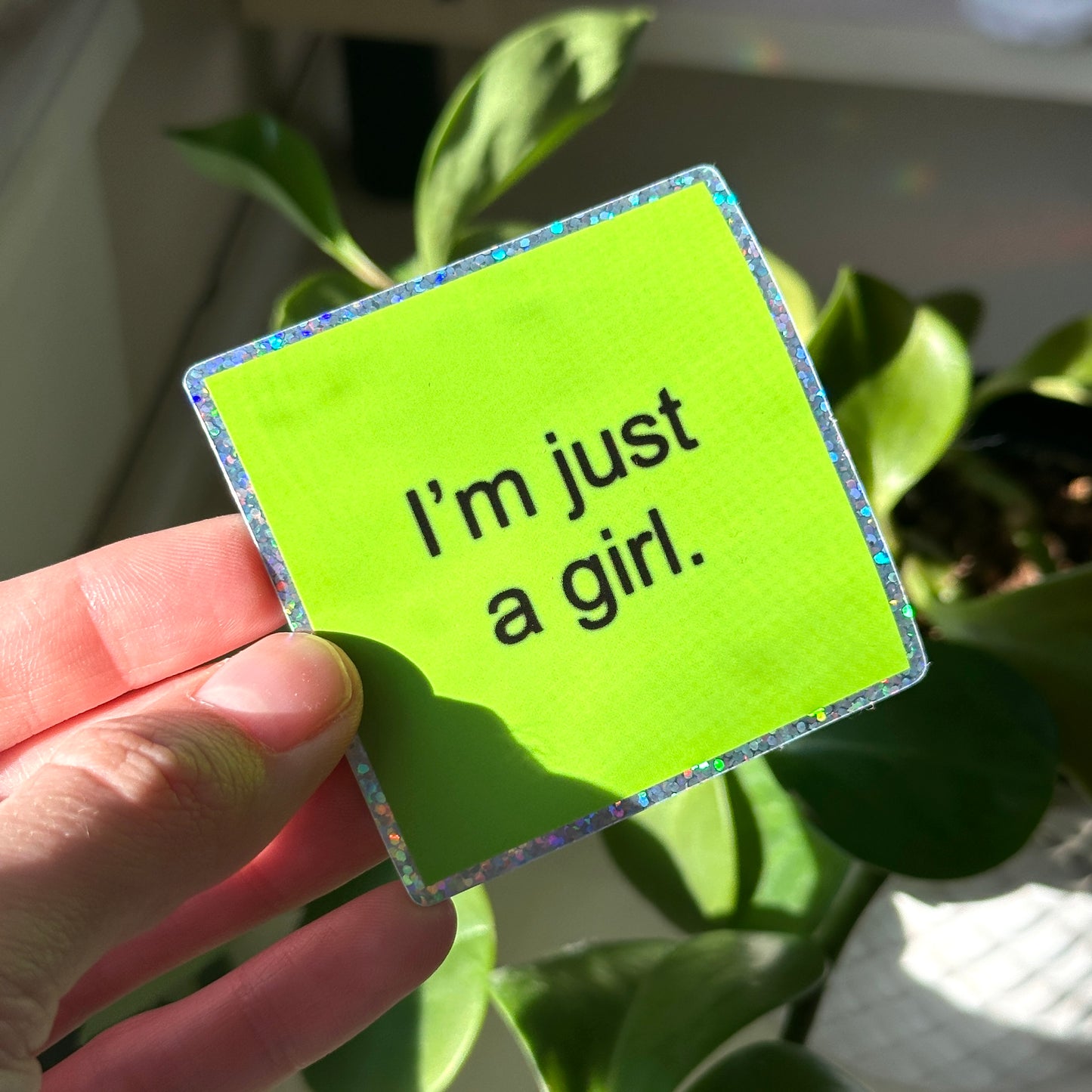 Brat “Just a Girl” Sticker