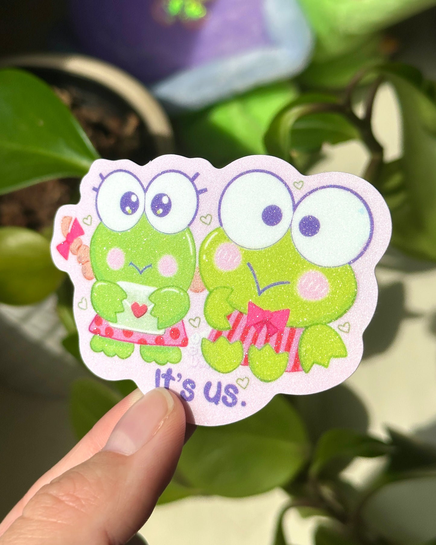 “It’s Us” Frog Sticker