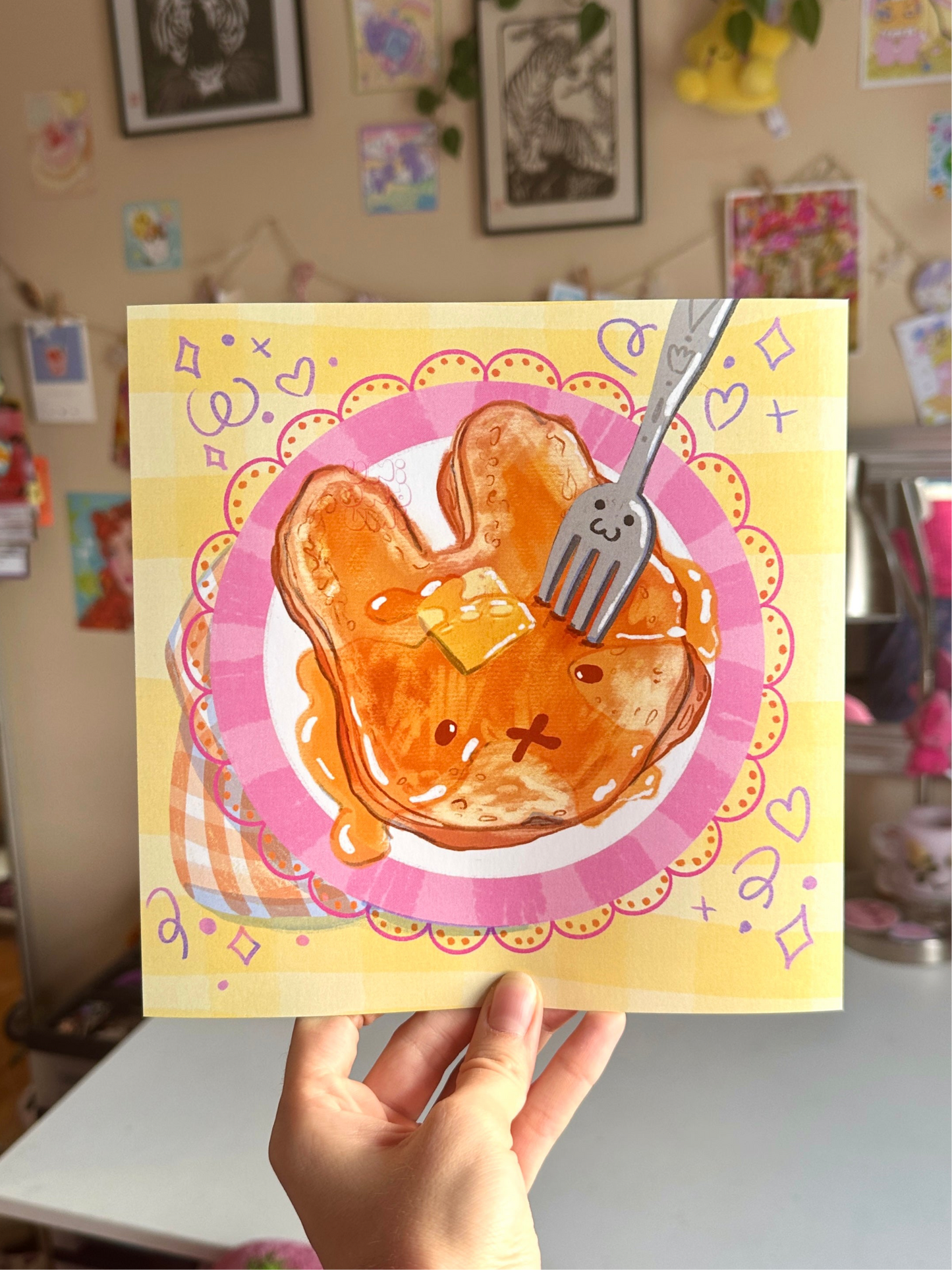 Bunny Pancake Art Print