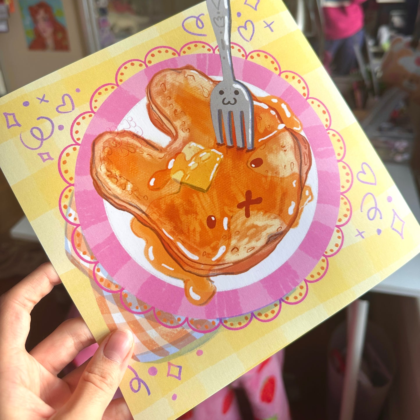 Bunny Pancake Art Print