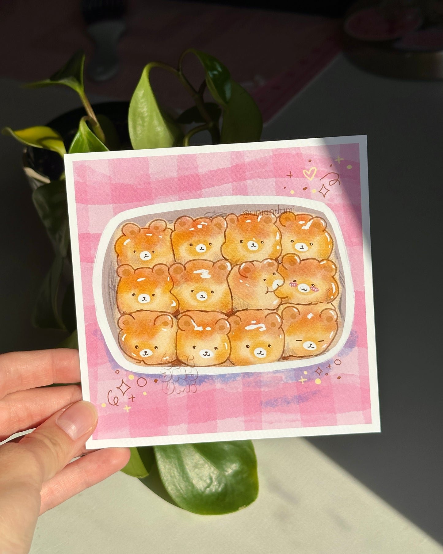 Bear Bread Mini Print