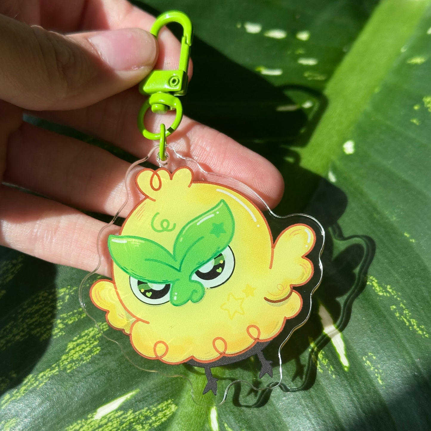 Brow Bird Acrylic Keychain