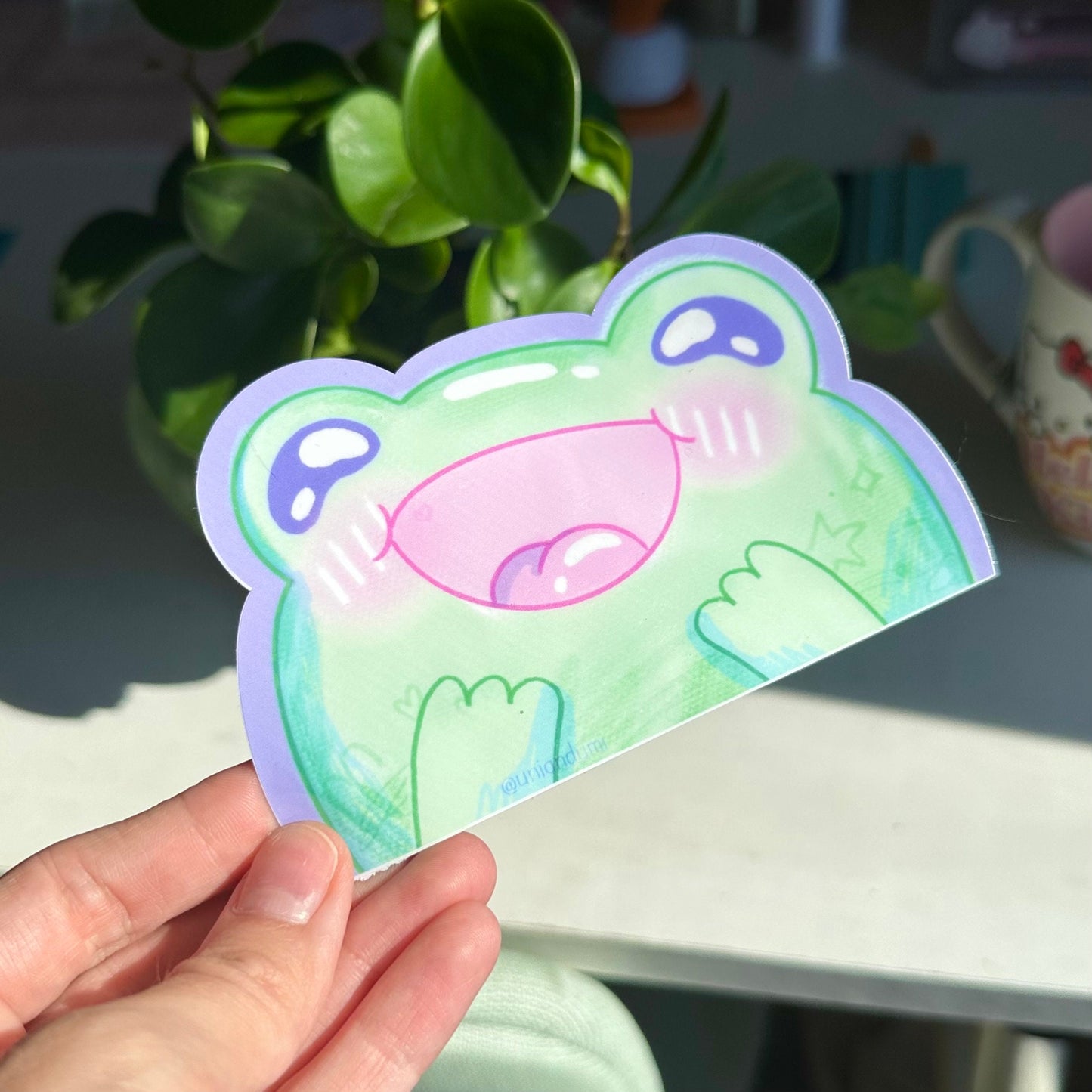 Frog Peeker Decal