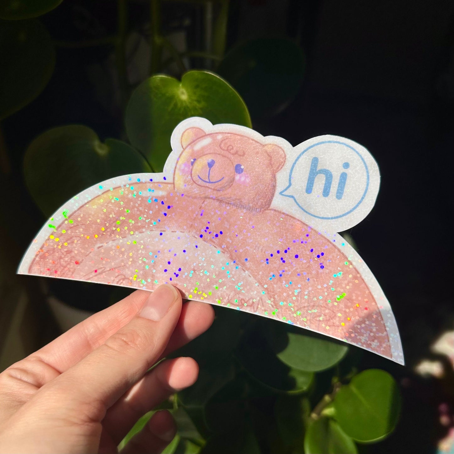 Cute Bear Peeker Decal