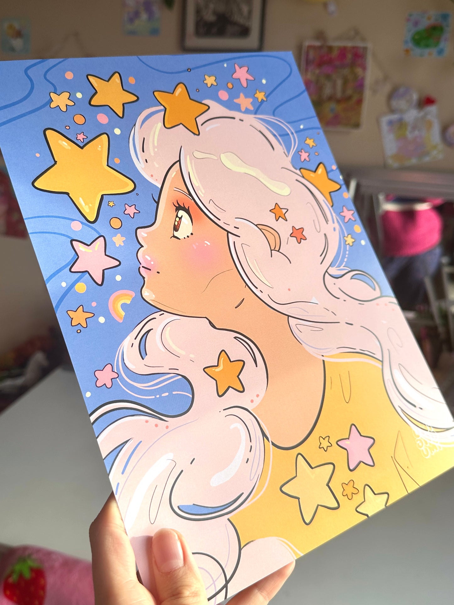 Star Girl Art Print