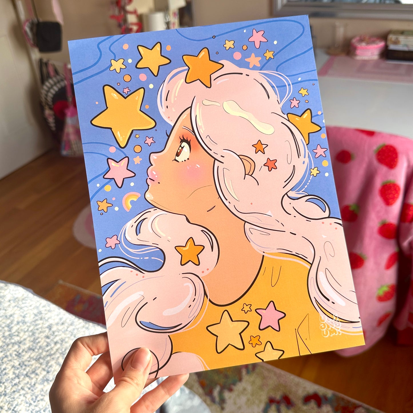 Star Girl Art Print