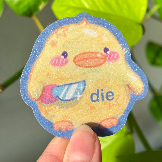Duck Knife Sticker