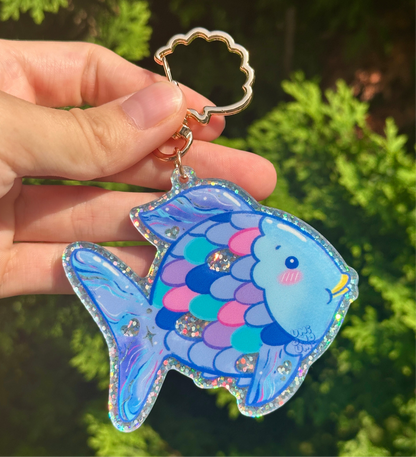 Nostalgic Rainbow Fish Keychain