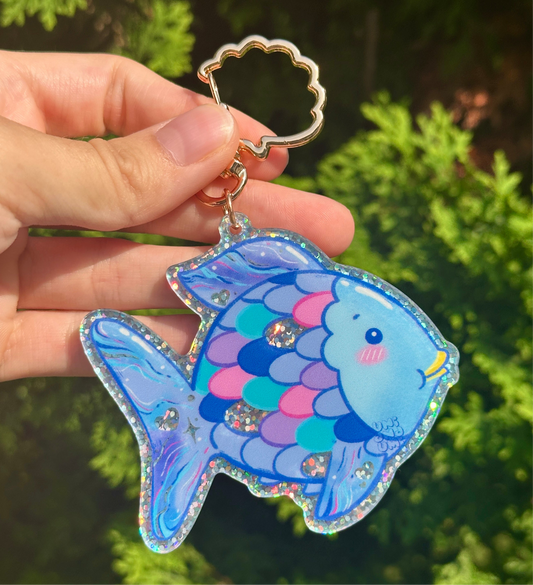 Nostalgic Rainbow Fish Keychain