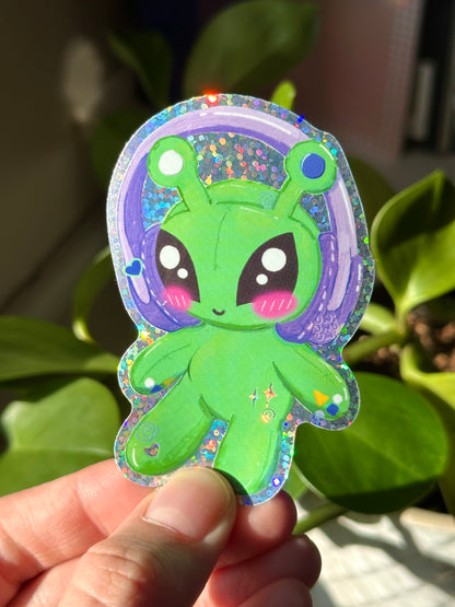 Alien Gleep Plushie Sticker
