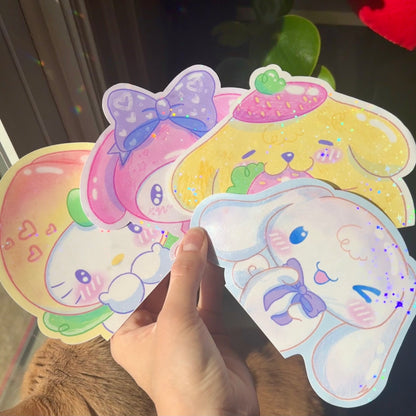 Pompom Peeker Car Decal