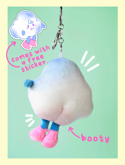 Cloudy Plushie Keychain