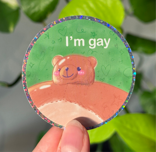 Funny LGBTQ+ Bear Sticker