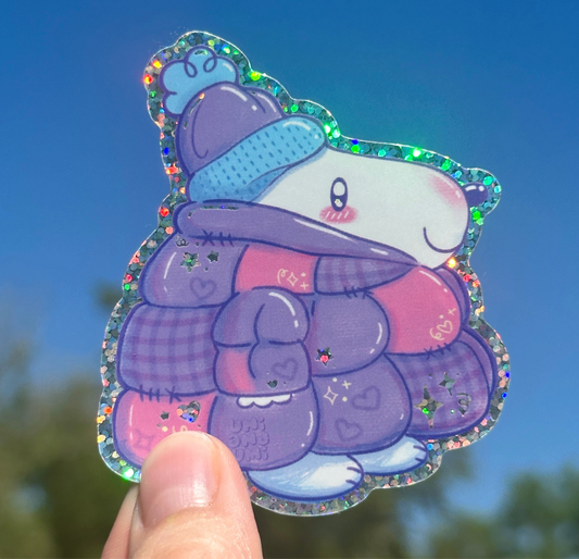 Big Coat Dog Sticker
