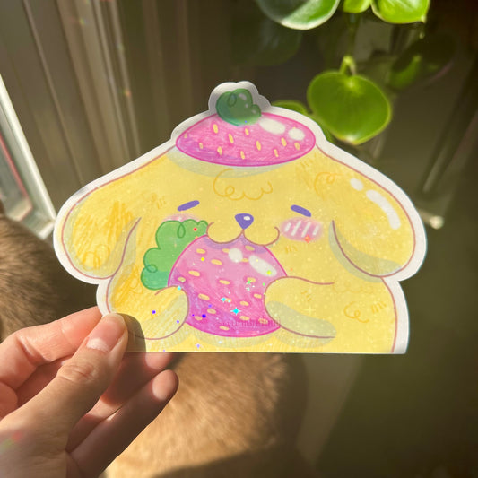 Pompom Peeker Car Decal