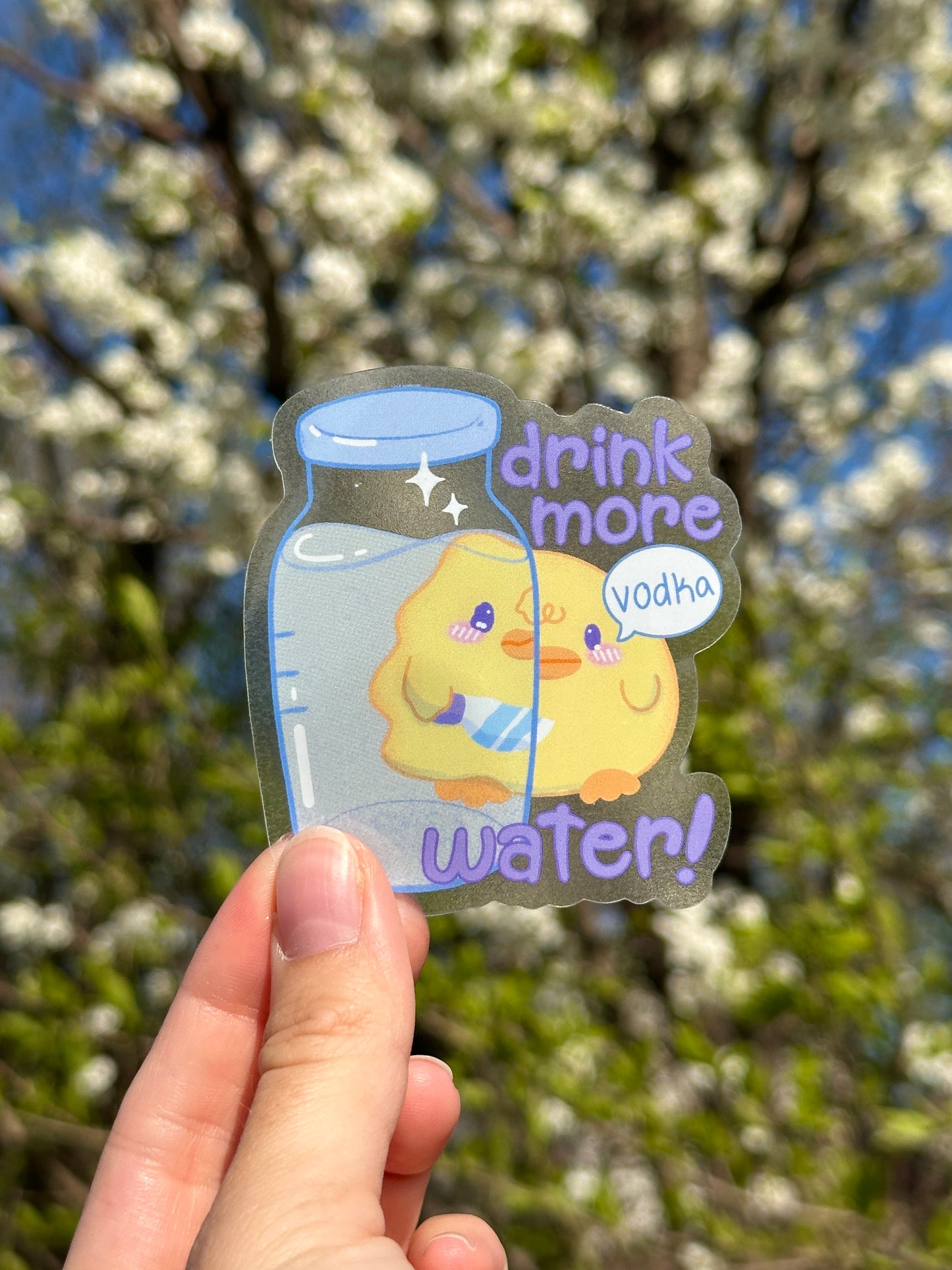 Funny Water Bottle Sticker