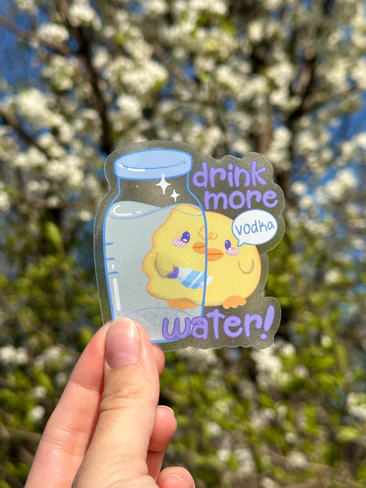 Funny Water Bottle Sticker