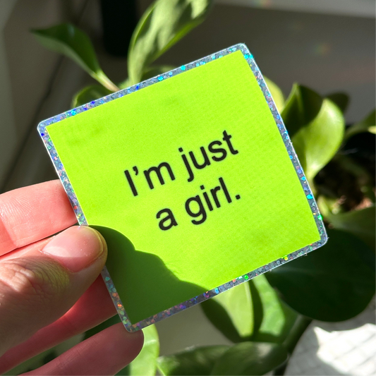 Brat “Just a Girl” Sticker