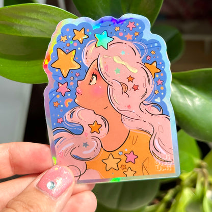 Star Girl Sticker