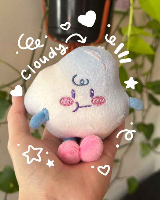 Cloudy Plushie Keychain
