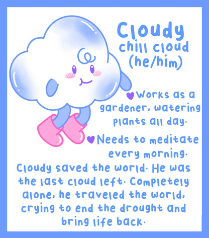 Cloudy Plushie Keychain
