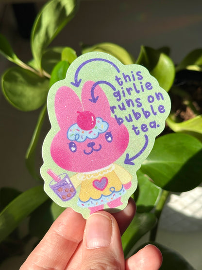 Bubble Tea Addict Sticker