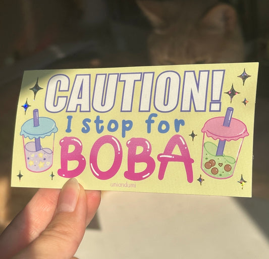 Bubble Tea Bumper Sticker