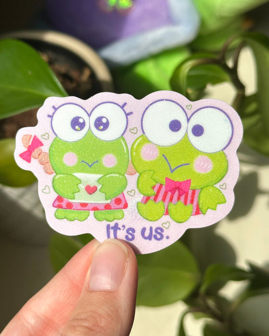 “It’s Us” Frog Sticker