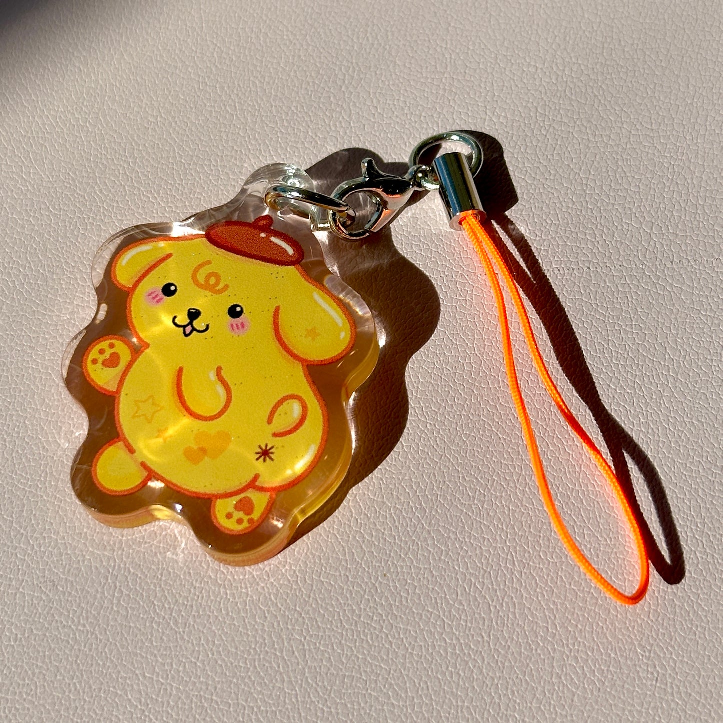 Pom Pom Butt Phone Charm