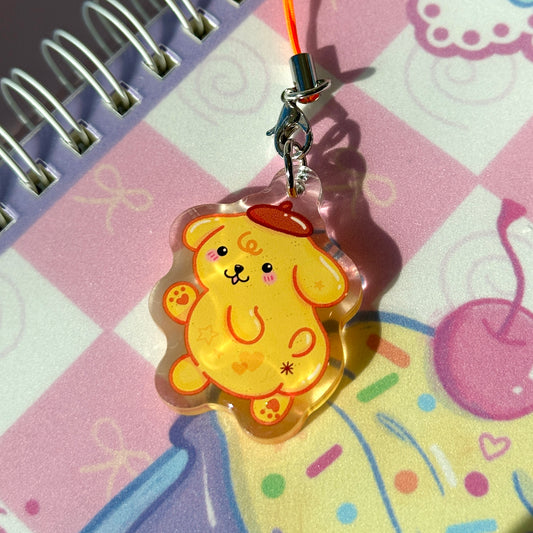 Pom Pom Butt Phone Charm