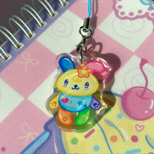 Jelly Bean Bunny Phone Charm