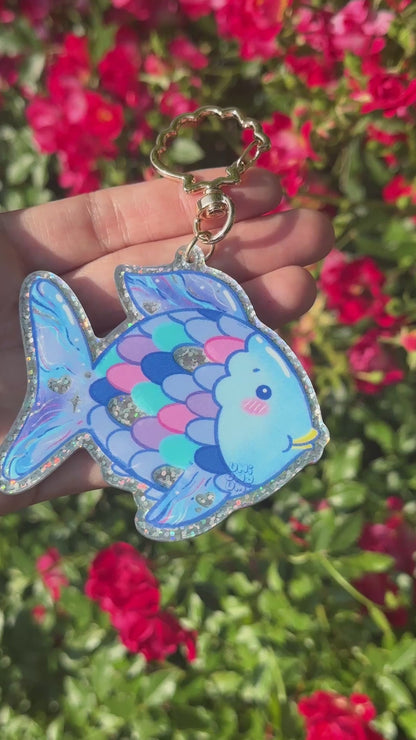 Nostalgic Rainbow Fish Keychain